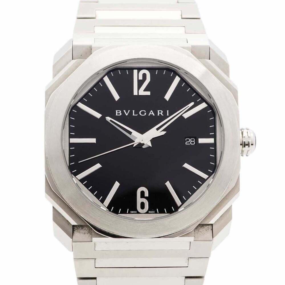 Bulgari Octo 102031 BGO41S Black Dial Men's Watch